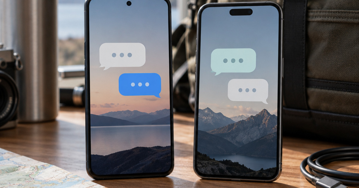KernelAI: локални AI модели на iPhone и Android — концептуална AI редакционна визуализация, не реален интерфейс или събитие