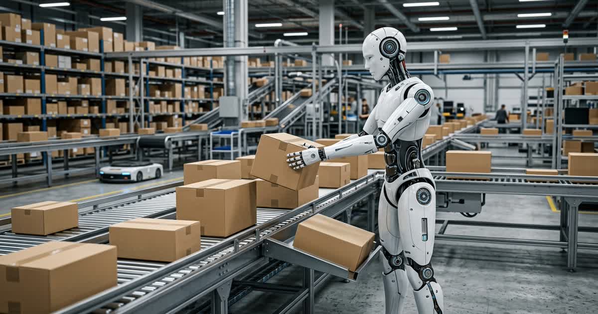 Figure 03 сортира пакети автономно — роботите идват за складовете